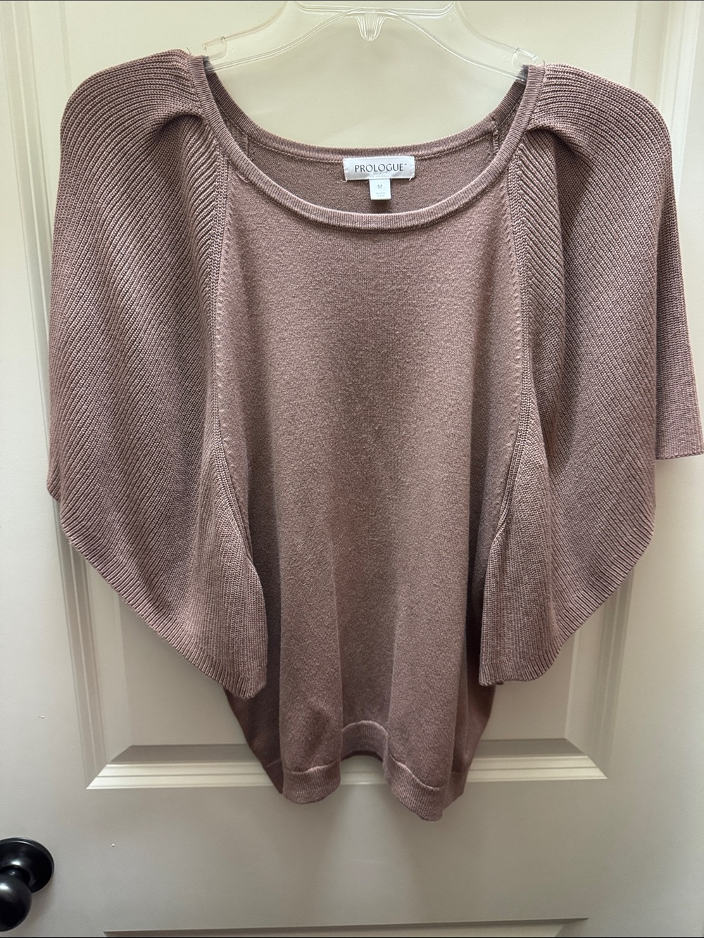 Prologue Tan Knit Poncho Sweater